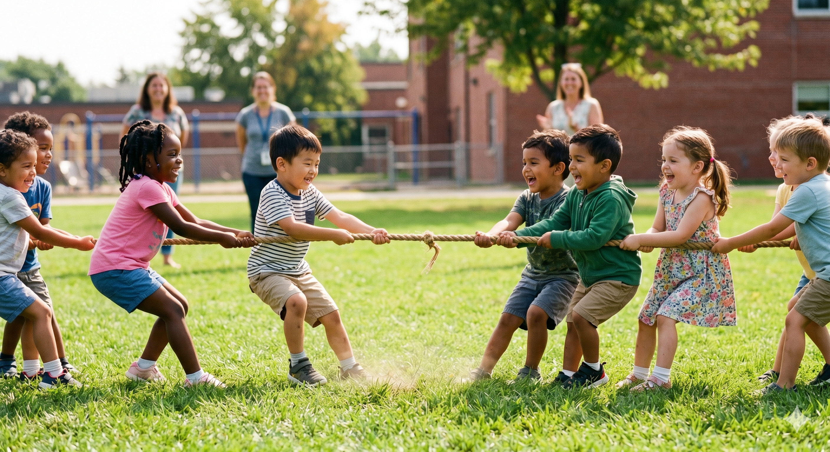 Joyful children at Grow Kids School Vesu